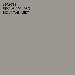 #9A9793 - Mountain Mist Color Image